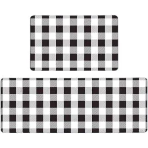 Pauwer Juego de 2 tapetes antifatiga para cocina_1