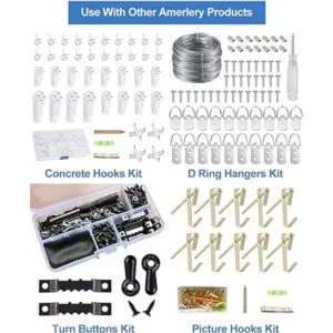Amerlery 100 botones de giro de fotos y 25 piezas de marco_6