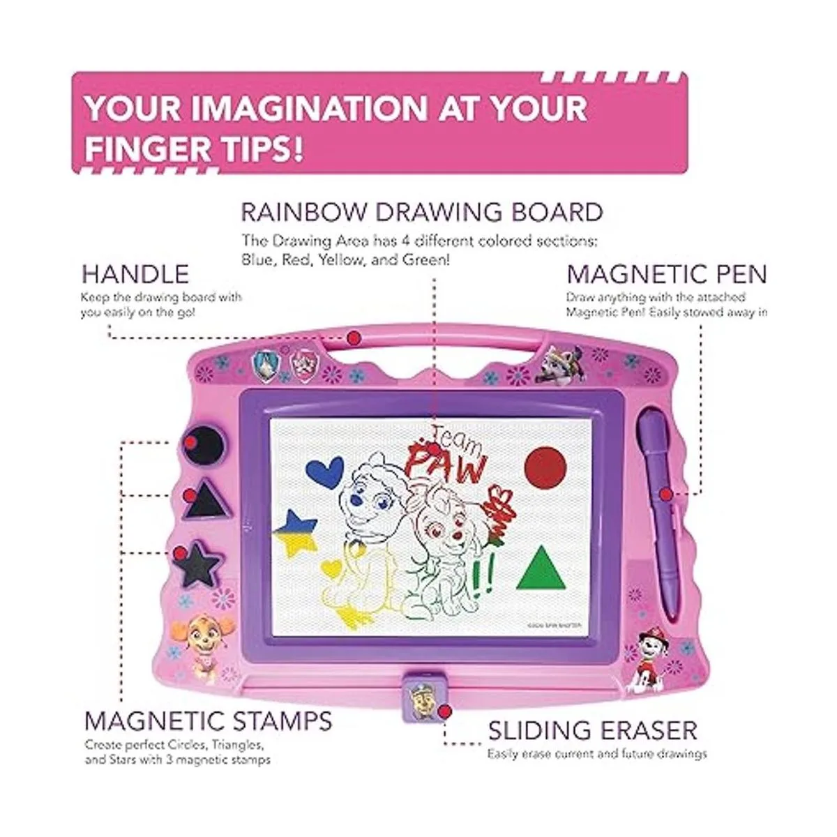 Lollipop PAW Patrol Tabla de dibujo magnética con lápiz_3