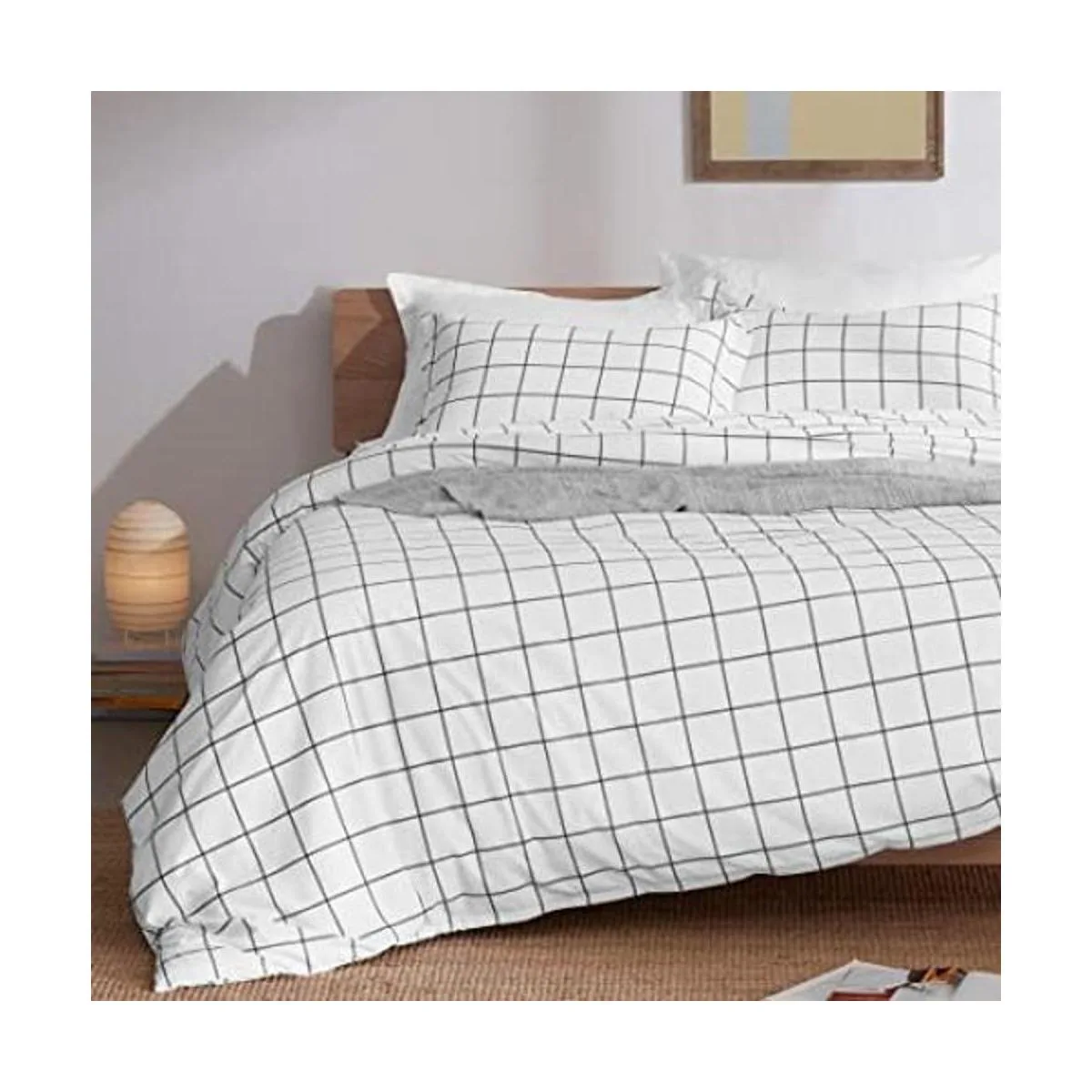 SLEEP ZONE Juego de funda de edredón estampado de flores_1