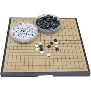 Juego de ajedrez magnético de 11.2 pulgadas con piedras de_6