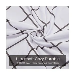 SLEEP ZONE Juego de funda de edredón estampado de flores_4