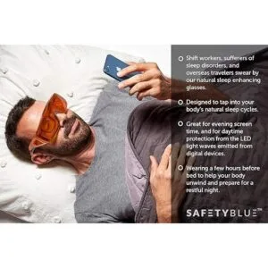 Gafas cómodas para dormir color naranja Gafas de_5