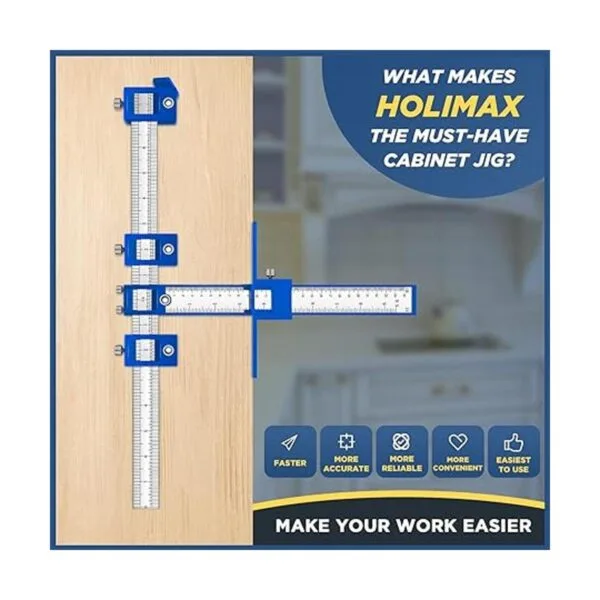 Holimax Plantilla de herraje para gabinete plantilla de