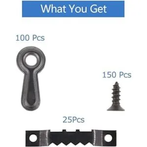 Amerlery 100 botones de giro de fotos y 25 piezas de marco_2