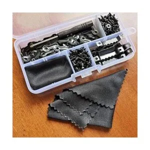 Amerlery 100 botones de giro de fotos y 25 piezas de marco_5