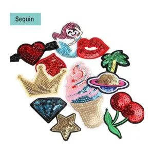 60 parches bordados al azar de varios estilos parches