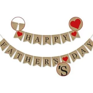 Guirnalda de arpillera para el día del padre de SWYOUN_3