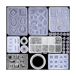 Paxcoo Moldes de resina para joyas kit de fabricación de_1