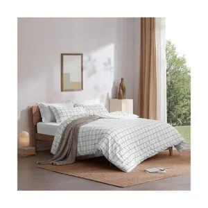 SLEEP ZONE Juego de funda de edredón estampado de flores_2