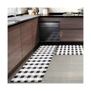 Pauwer Juego de 2 tapetes antifatiga para cocina_2