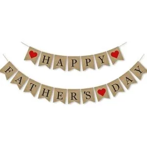 Guirnalda de arpillera para el día del padre de SWYOUN_1