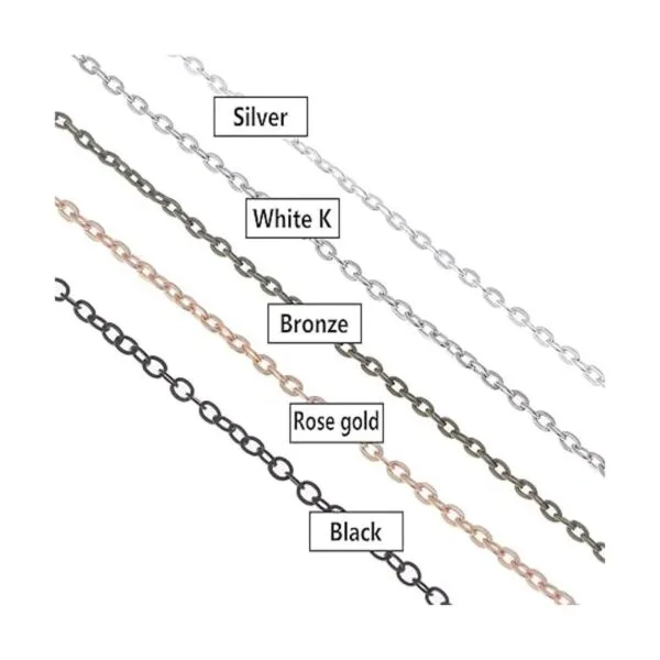 Cadenas de joyería para hacer joyas cadenas de metal de