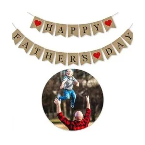 Guirnalda de arpillera para el día del padre de SWYOUN_2
