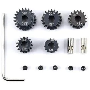 Juego de engranajes de piñón RC 32P 0.197 in de metal_5