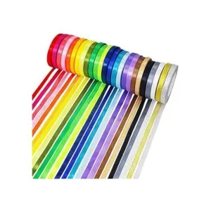 25 rollos de 625 yardas 25 cintas de tela de colores