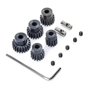 Juego de engranajes de piñón RC 32P 0.197 in de metal_3