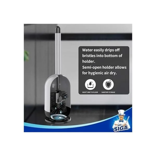 MR.SIGA Toilet Bowl Brush and Holder for Bathroom