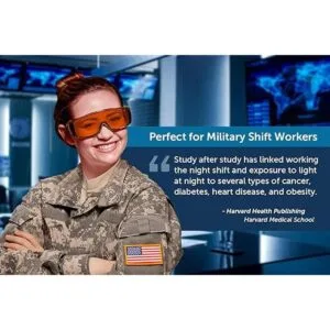 Gafas cómodas para dormir color naranja Gafas de_2