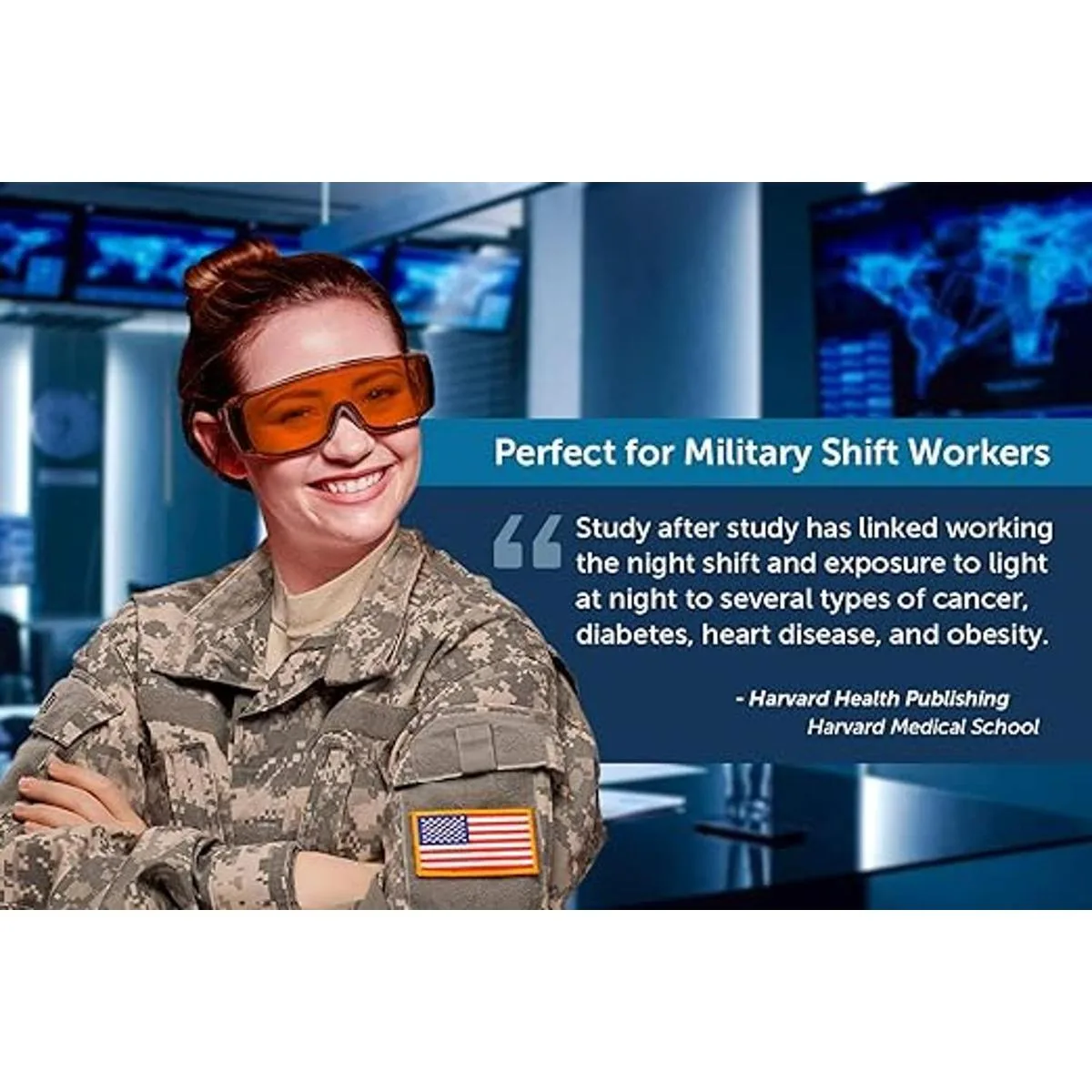 Gafas cómodas para dormir color naranja Gafas de_2