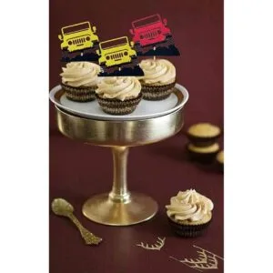 JeVenis 24 piezas de decoración para tartas de auto Jeep