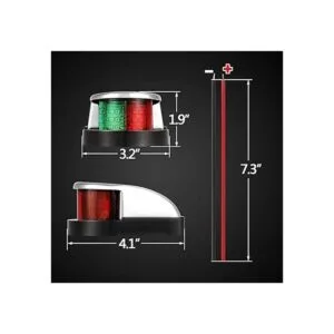 Partsam Luces de navegación LED marinas para barcos 12_3