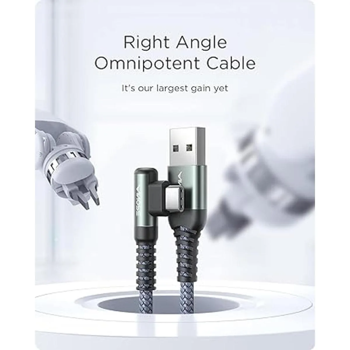 Cable USB C AINOPE 2 unidades 6.6 pies 3.1A tipo C_2