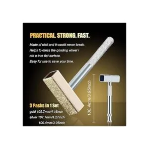 3 piezas de muela de pulido de diamante muela de piedra