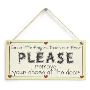 JANOU 3 letreros de madera sin terminar rectangulares para