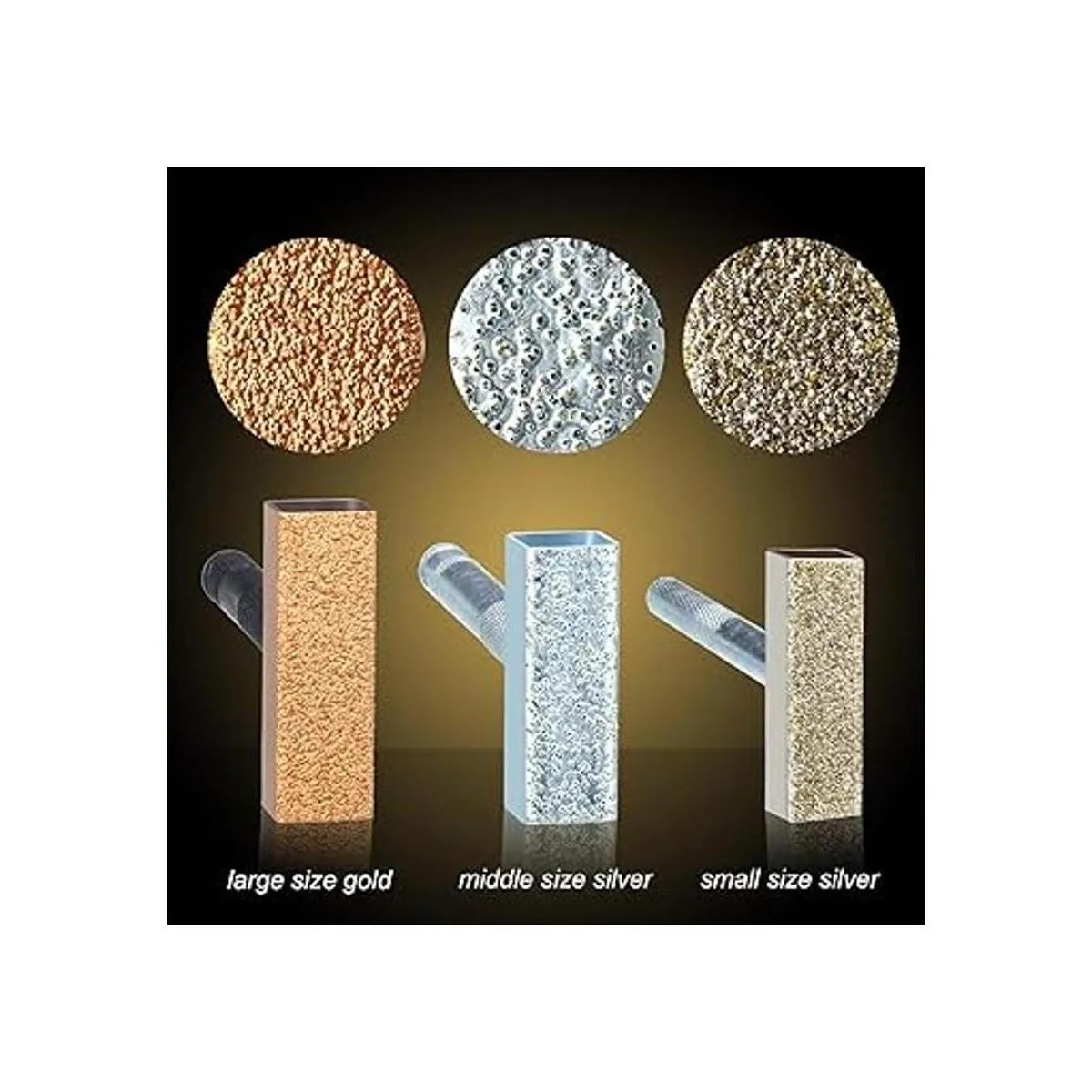 3 piezas de muela de pulido de diamante muela de piedra