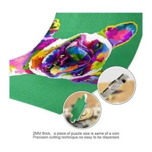 Nander 500 piezas rompecabezas juguetes divertidos Bulldog_3