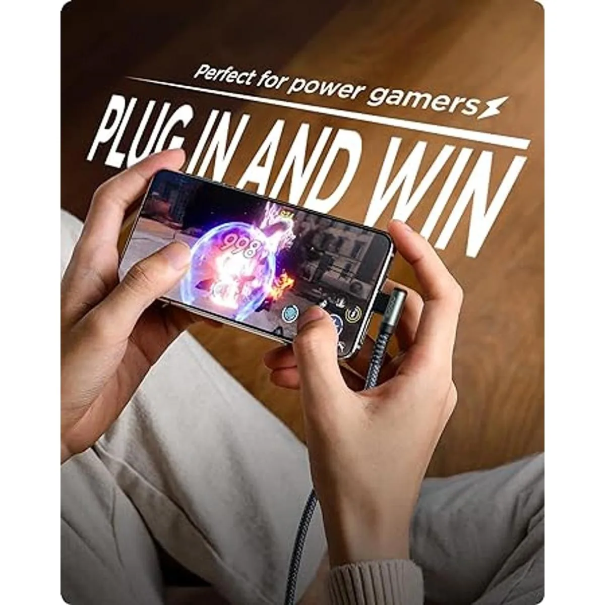 Cable USB C AINOPE 2 unidades 6.6 pies 3.1A tipo C_5