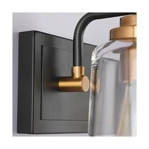 SOLFART Accesorios de iluminación vintage para baño negro_2