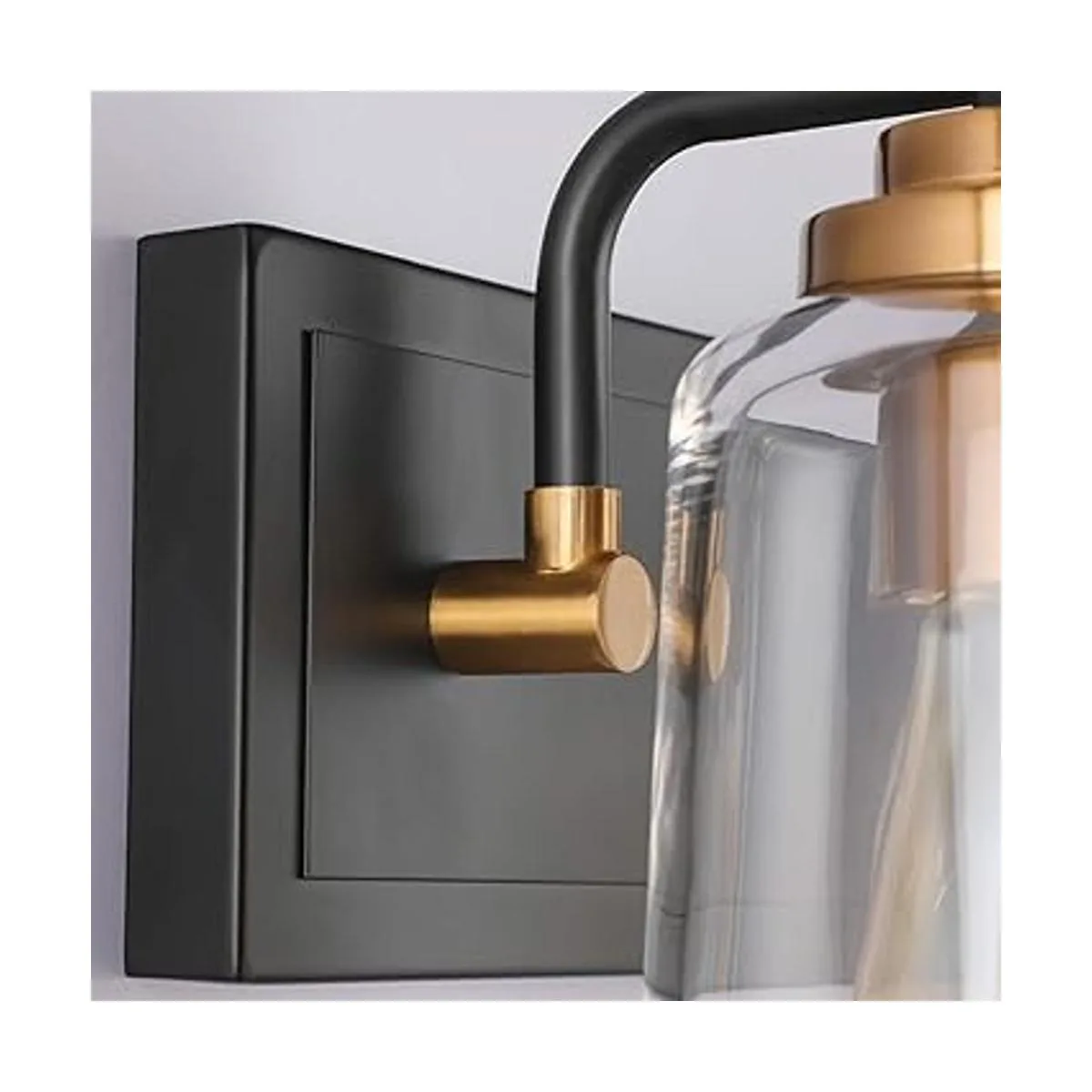 SOLFART Accesorios de iluminación vintage para baño negro_2