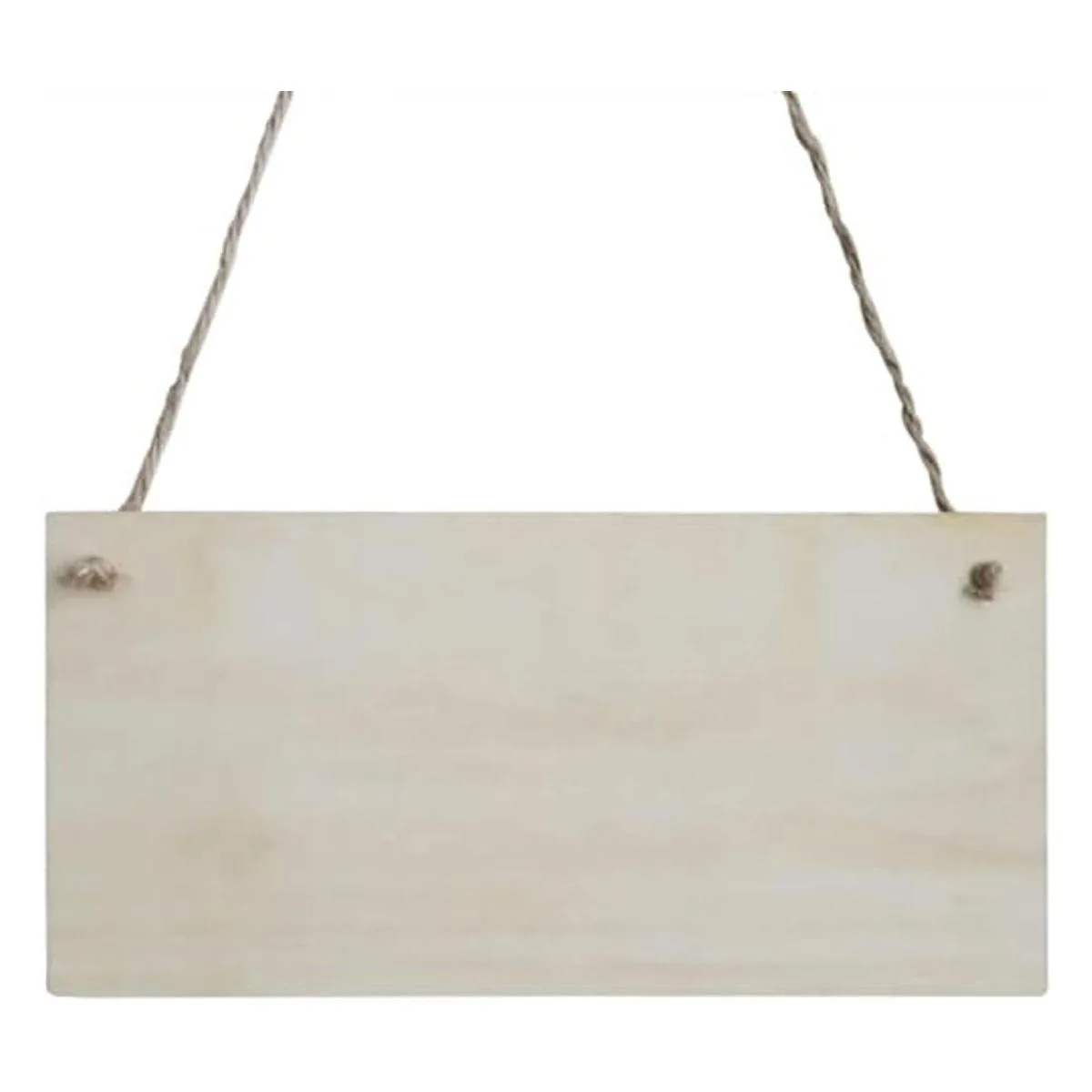 JANOU 3 letreros de madera sin terminar rectangulares para