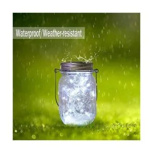 LoveNite Lote de 10 luces solares para colgar en tarros