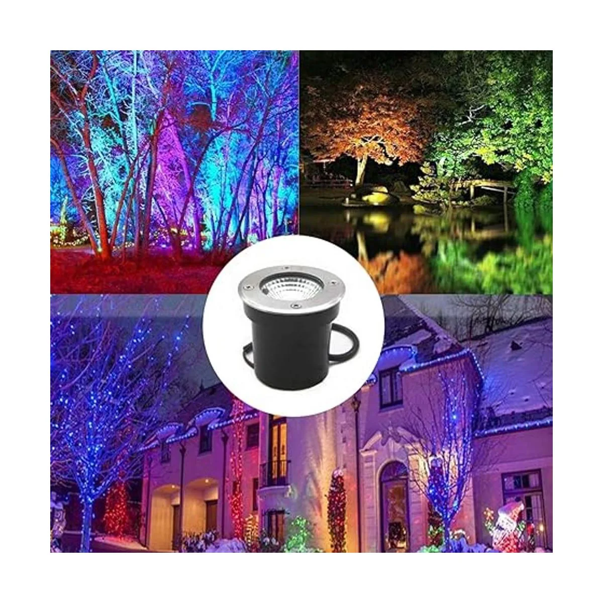 ALEDECO Paquete de 4 luces LED de bajo voltaje de 3 W 12_3