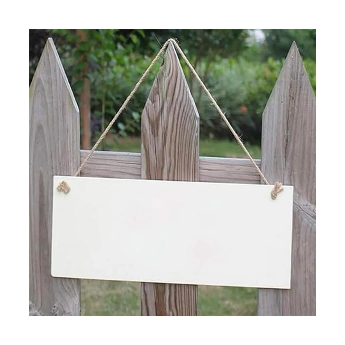 JANOU 3 letreros de madera sin terminar rectangulares para