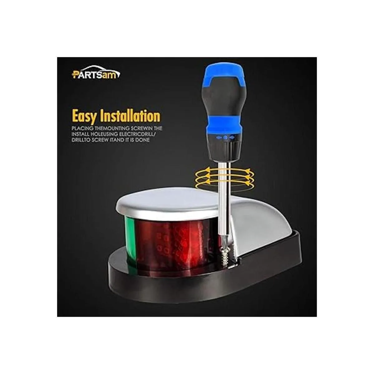 Partsam Luces de navegación LED marinas para barcos 12_2