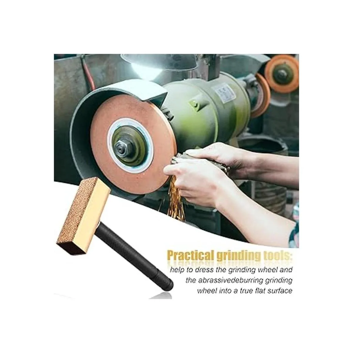 3 piezas de muela de pulido de diamante muela de piedra