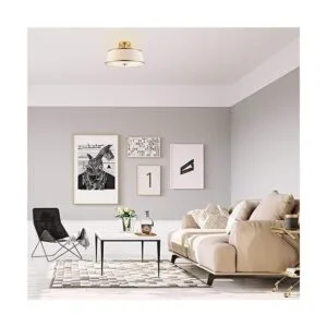 Kira Home Zoey Lámpara de techo moderna de 3 luces_2