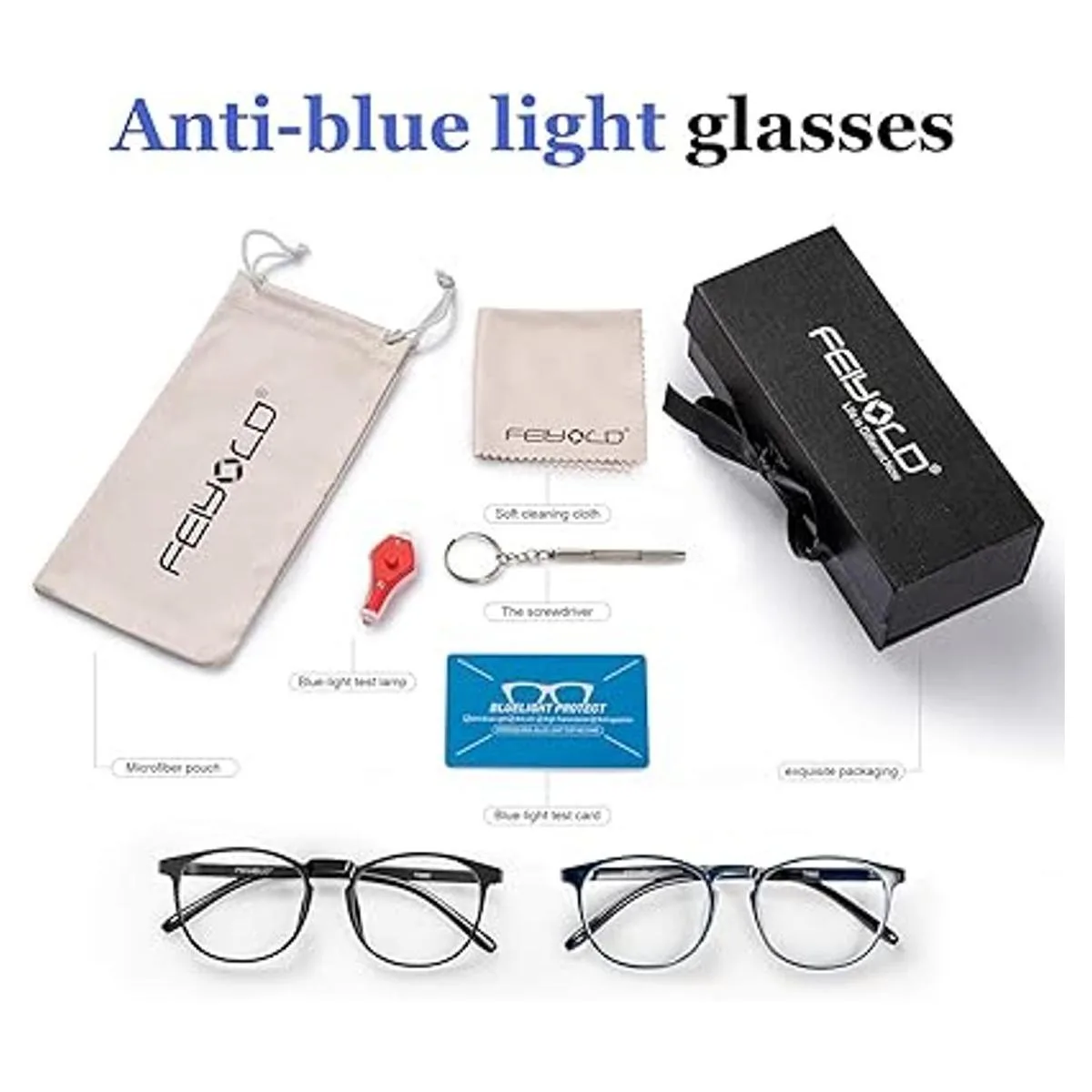 FEIYOLD Lentes de bloqueo de luz azul para mujeres y_2