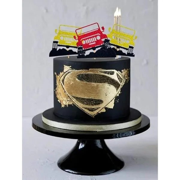 JeVenis 24 piezas de decoración para tartas de auto Jeep