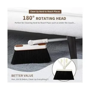 Jekayla Juego de escoba y recogedor para el hogar con_6