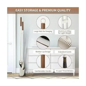 Jekayla Juego de escoba y recogedor para el hogar con_5