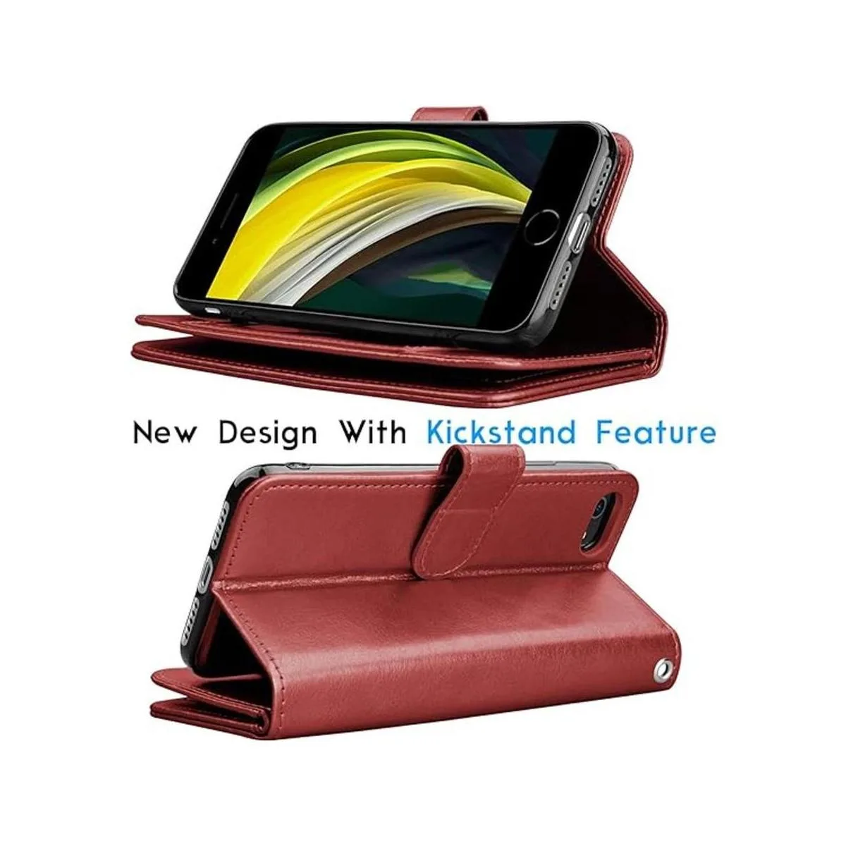 Tekcoo Funda tipo cartera para iPhone SE 2020 iPhone 7 y_4