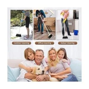 Jekayla Juego de escoba y recogedor para el hogar con_4