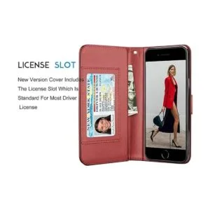 Tekcoo Funda tipo cartera para iPhone SE 2020 iPhone 7 y_5