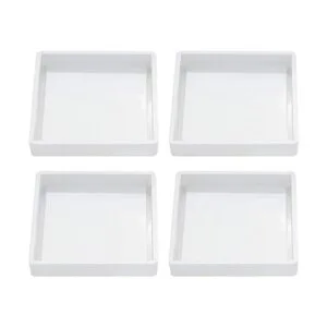 4 moldes de posavasos de silicona moldes cuadrados de