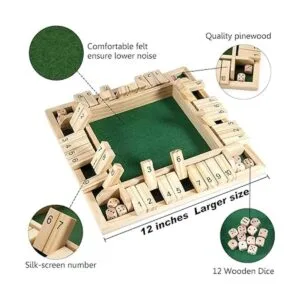Amerous Juego familiar Shut The Box de 12 pulgadas 14_3